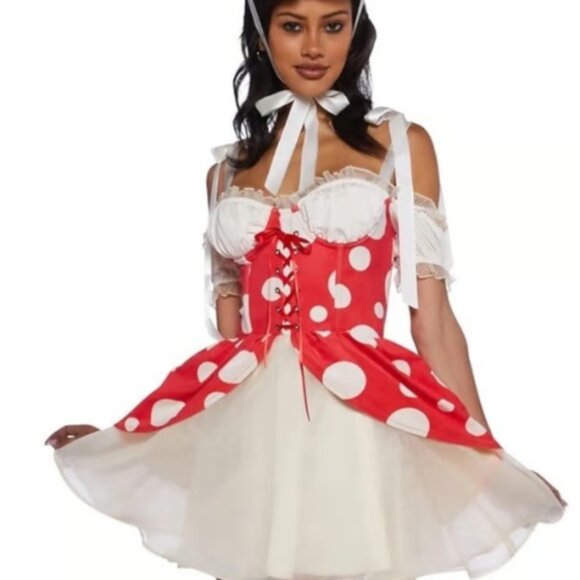 Halloween Dolls Kill Princess Queen Toad Costume XL - Picture 1 of 3